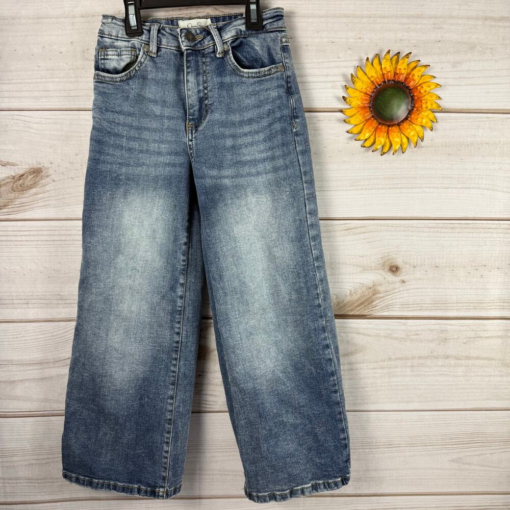 Jessica‎ Simpson Kids Olivia Wide Leg Jeans Blue Wash Size 7